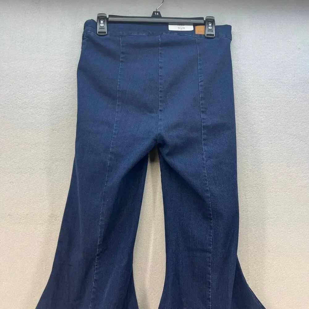 NWT Judy Blue Women's Super Flare Jeans Size 9/29 High Low Flare Side Zippers - Picture 11 of 16